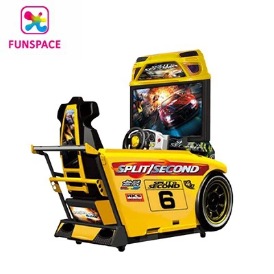 Funspace Red Arcade Pemain Tunggal Lumba Kereta Mesin Permainan