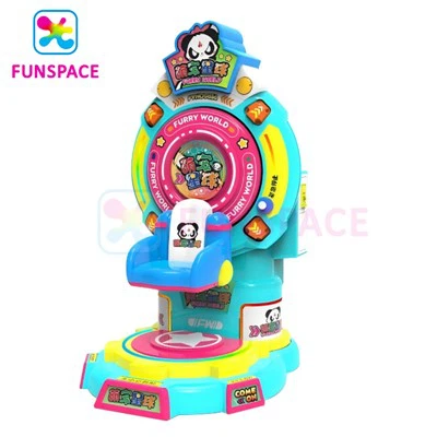 Duit syiling dunia berbulu beroperasi Ferris Wheel Kiddy Rides