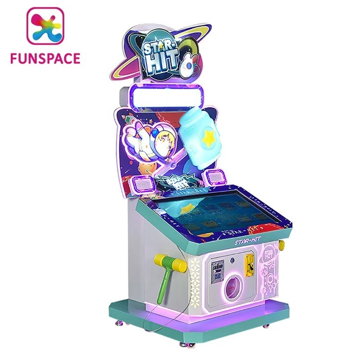 2 Player Kids Star Hit Hammer Hitting Arcade Game